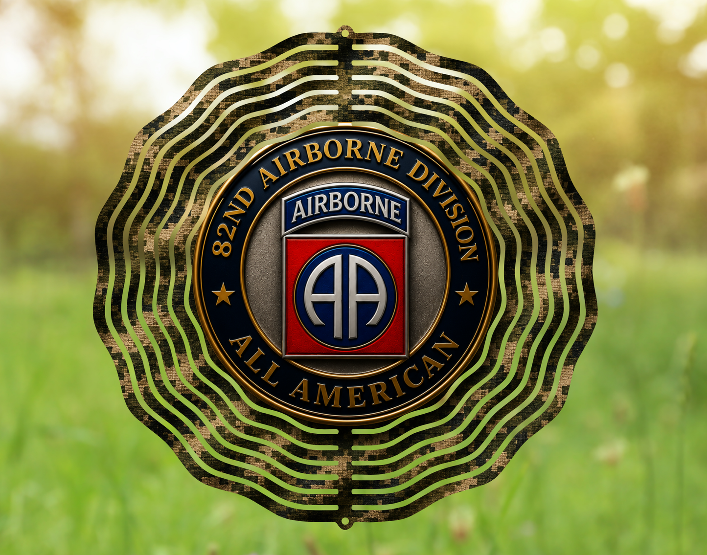 82nd Airborne Division All American Wind Spinner