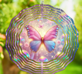 Iridescent Butterfly Wind Spinner