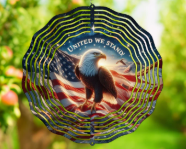 United We Stand Eagle Wind Spinner
