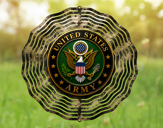 United States Army Digital Camo Wind Spinner