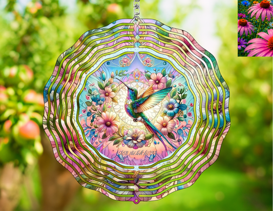Hummingbird Wind Spinner
