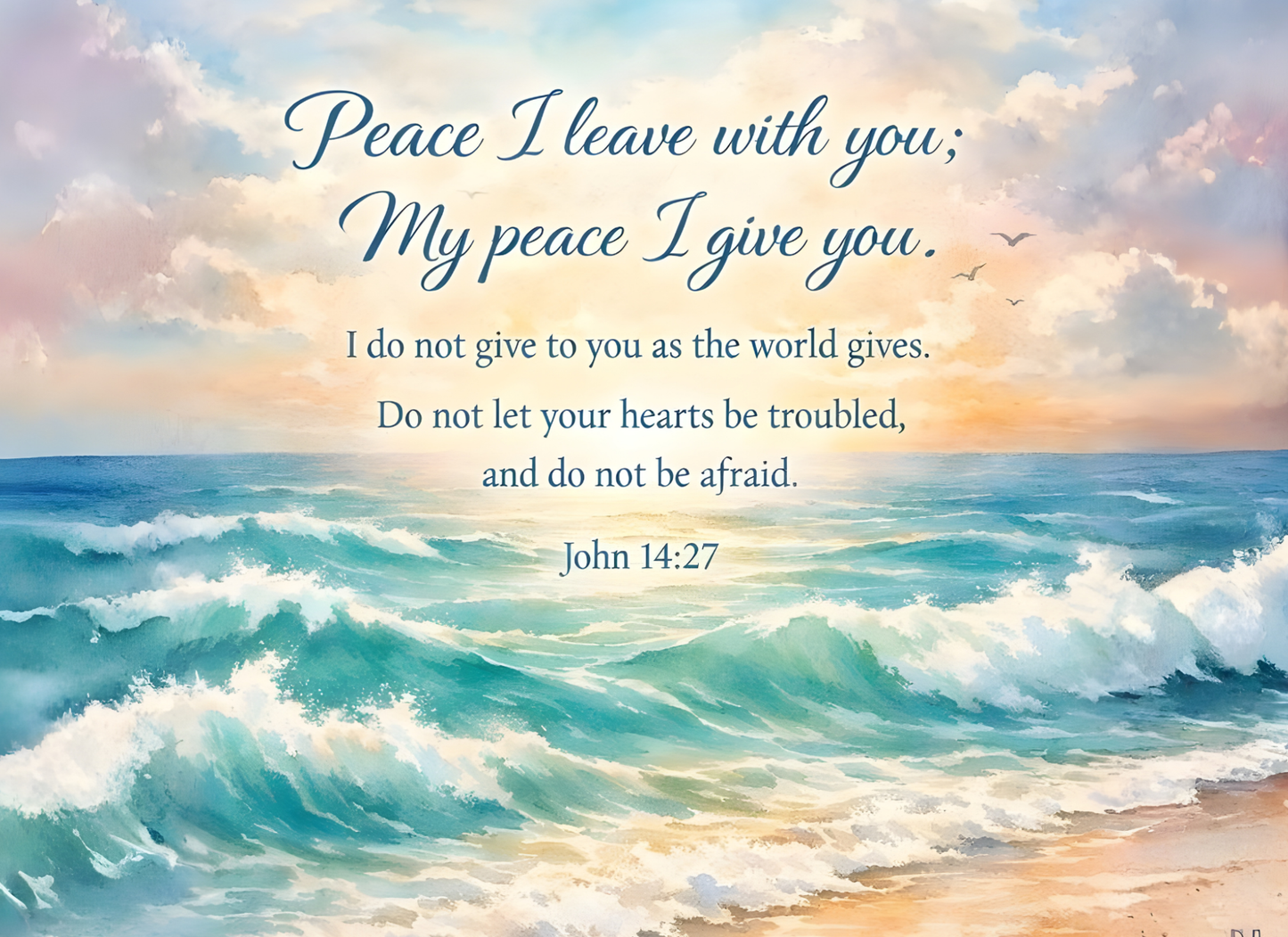 Peace I Leave With You - Tempered Glass Cutting Board