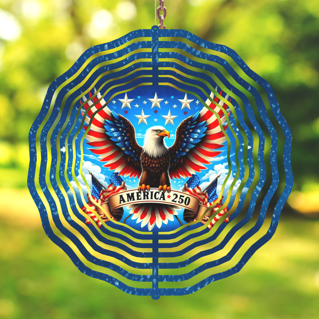America 250 Eagle Wind Spinner