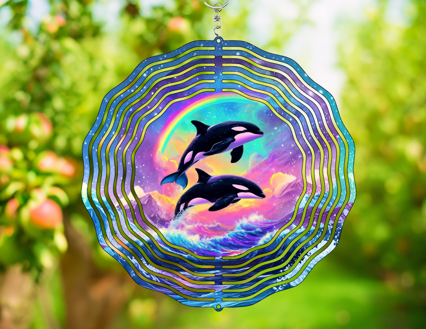 Orca Whale Wind Spinner