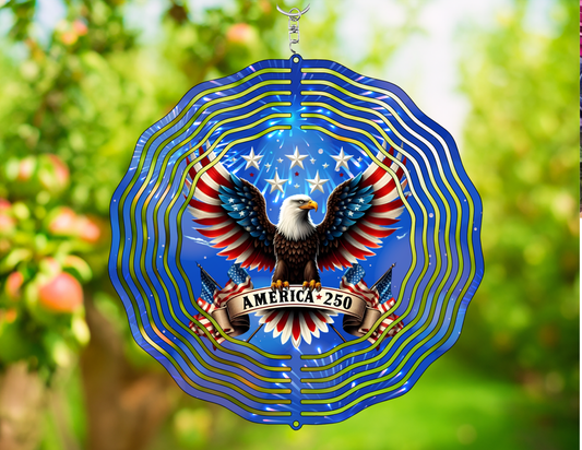 America 250 Eagle Wind Spinner