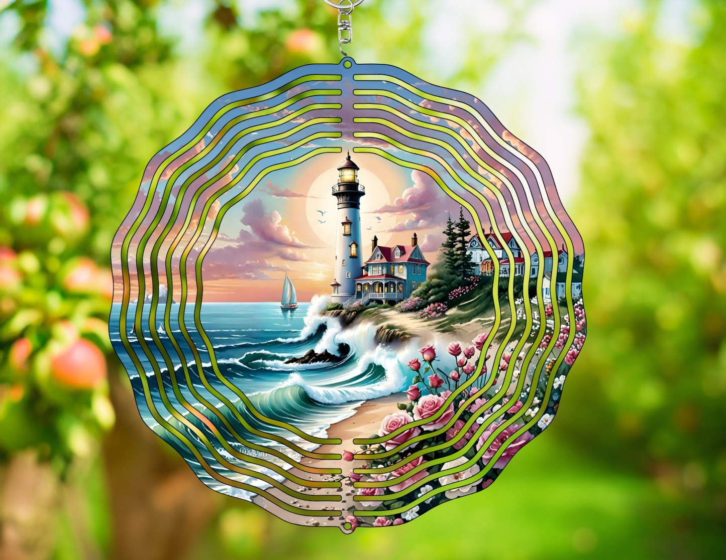 Lighthouse Wind Spinner
