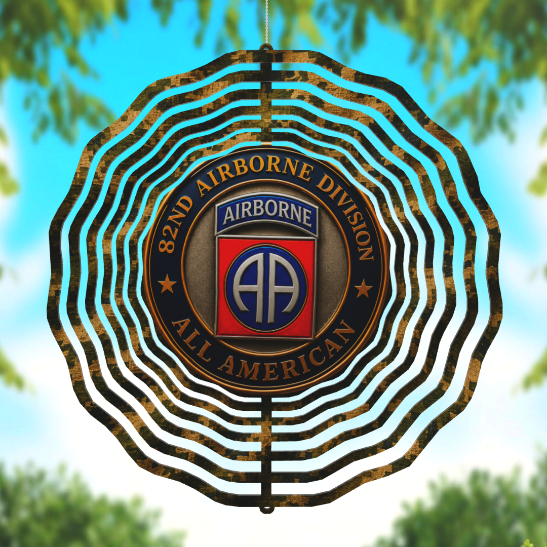 82nd Airborne Division All American Wind Spinner