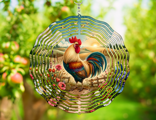Rooster Wind Spinner