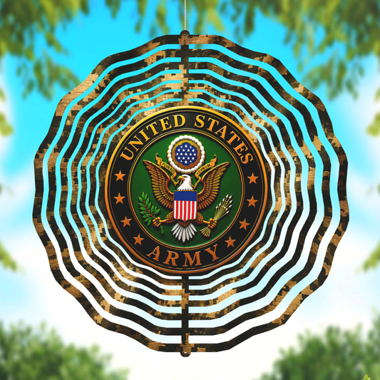 United States Army Digital Camo Wind Spinner