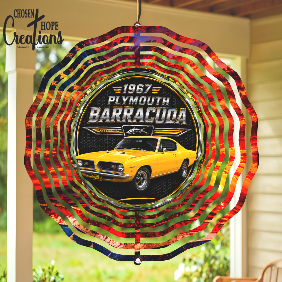 1967 PLYMOUTH BARRACUDA WIND SPINNER