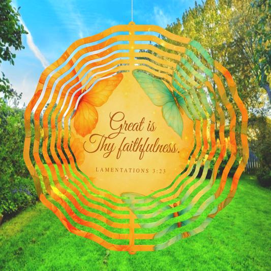 Great is Thy Faithfulness Wind Spinner