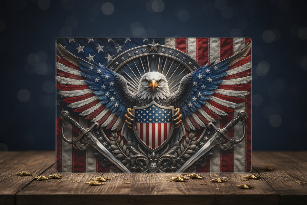 American Eagle Shield - Standing Display