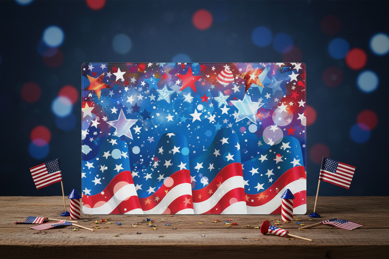 Premium horizontal standing display