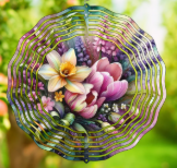 Succulent Floral Wind Spinner