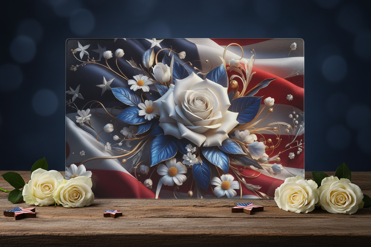 Premium horizontal standing display