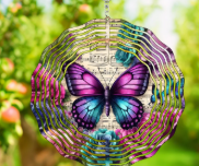 Rainbow Butterfly Wind Spinner