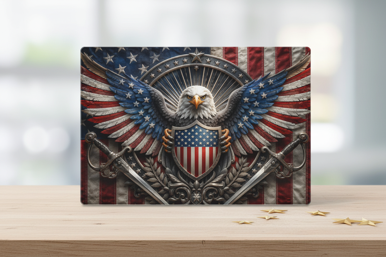 Premium horizontal standing display