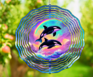 Orca Whale Wind Spinner