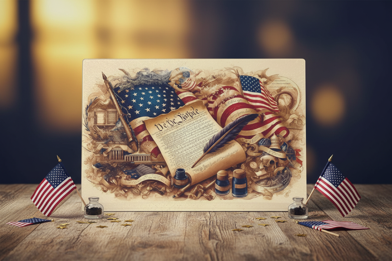 Premium horizontal standing display