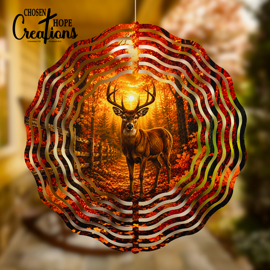 Majestic Buck Autumn Forest Wind Spinner – Autumn Collection