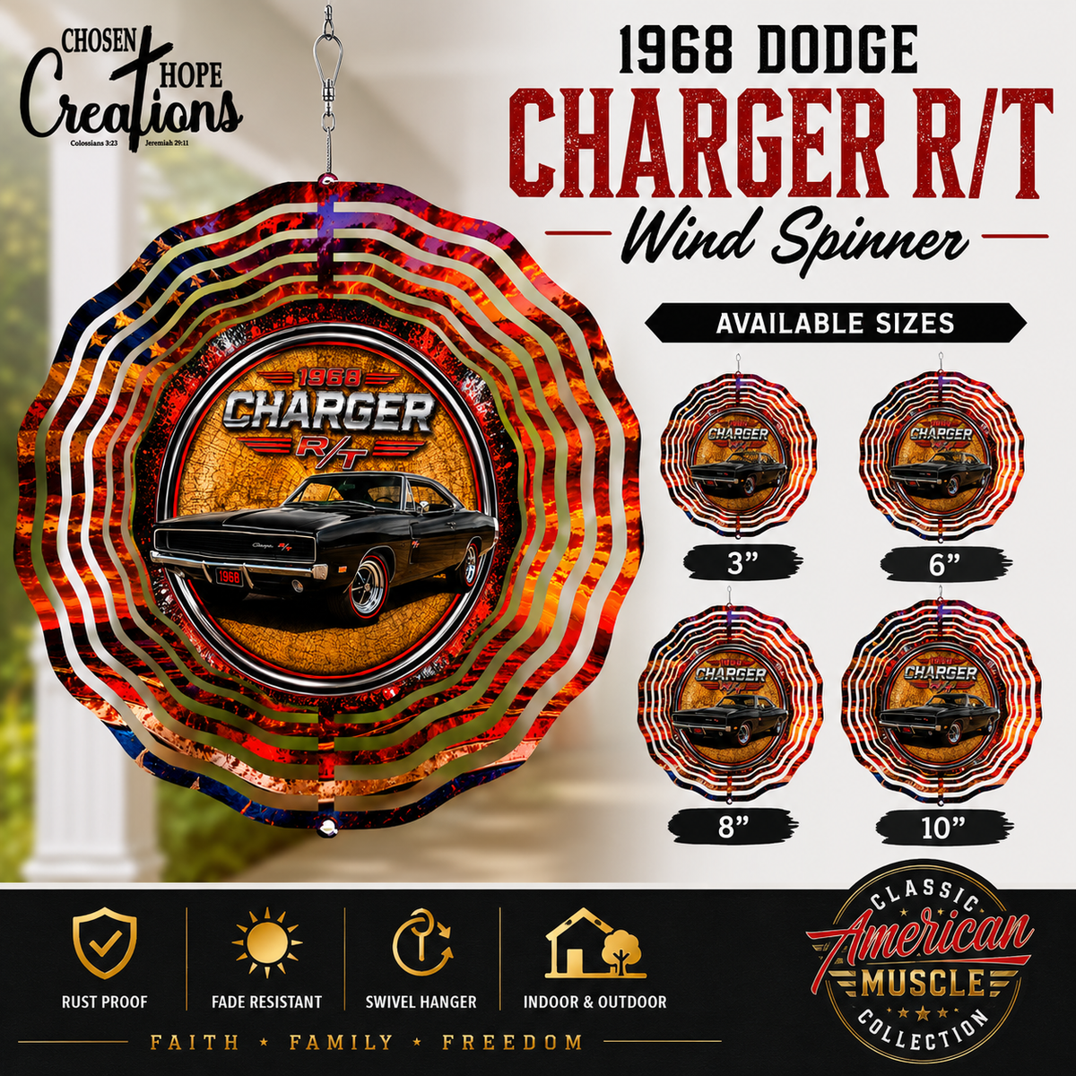 1968 DODGE CHARGER R/T WIND SPINNER